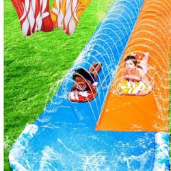 JOYIN 32.5FT Water Slide and 2 Inflatable Boards