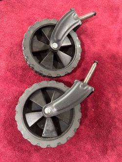 2 Replacement Wheel 4.5" Simple Installation Heavy Duty Rubber tires for foldable wagon    Tire)