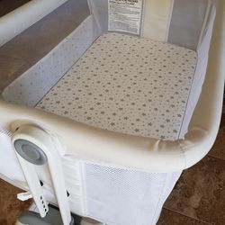 ANGELBLISS baby bedside Crib with Storage Basket 