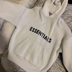 essentials knit hoodie
