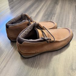 SIMPLE Allagash Mid-Top Leather Shoes/Boots. Mens Size: 9.5. Brown/Tan. Leather. Waterproof. 