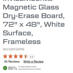 Ten Quartet Invisa Mount Glass Boards 