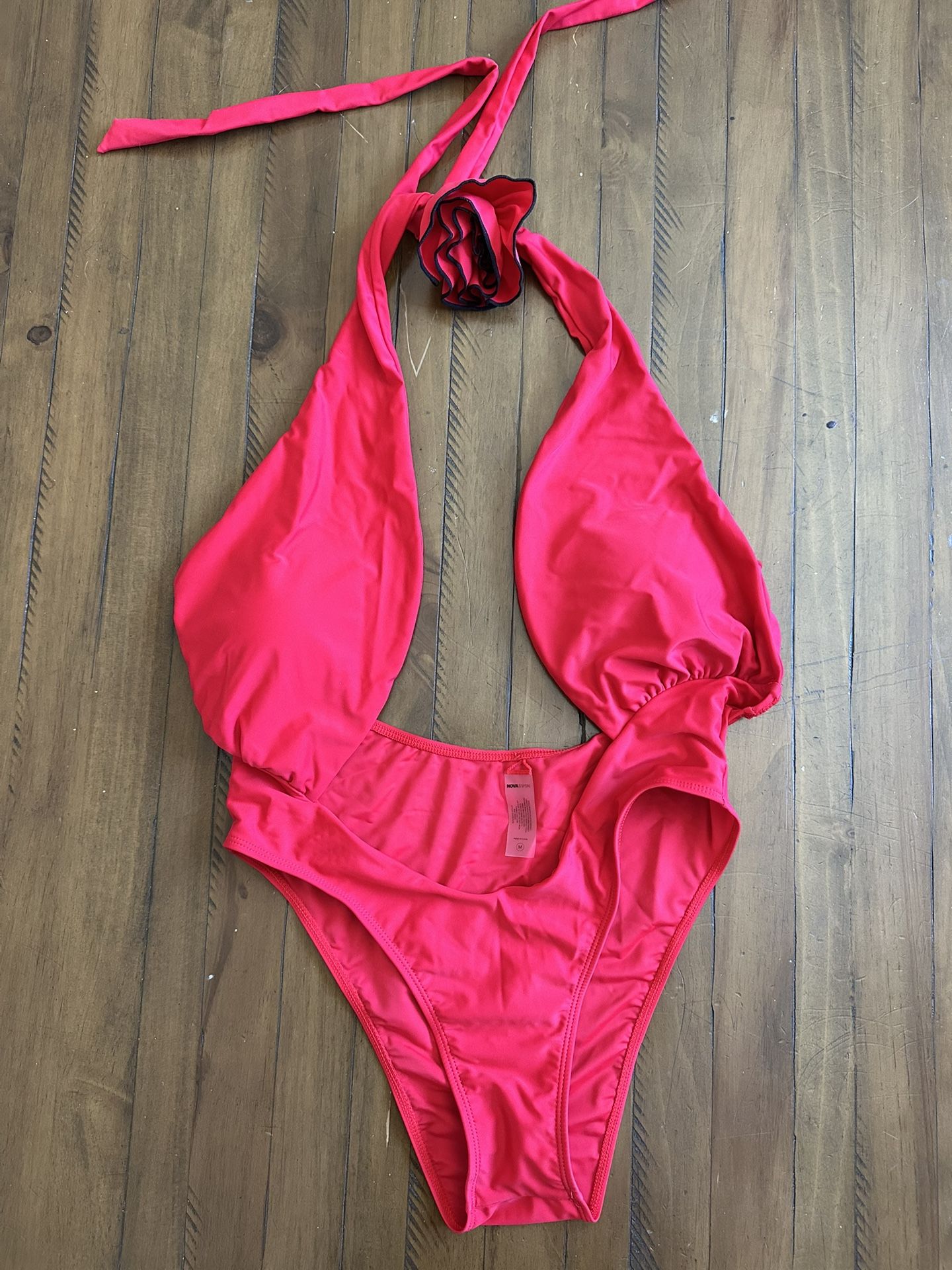 Red Swimsuit Set