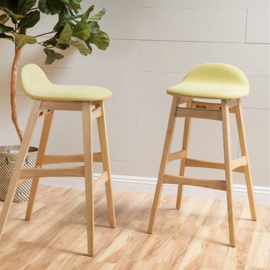 Wooden Bar Stools (Moria by Christopher Knight)