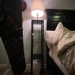 Nightstand/End Table With Lamp
