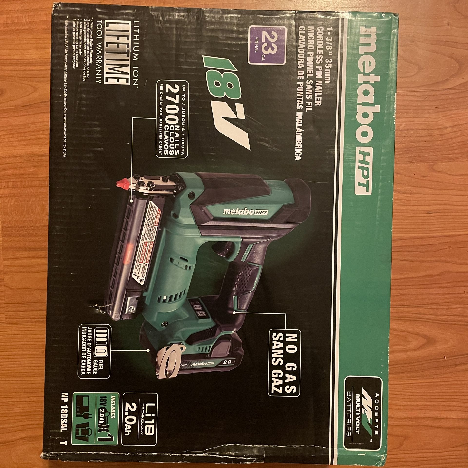 Metabo Hpt 1-3/8-in 23gauge Pin Nailer