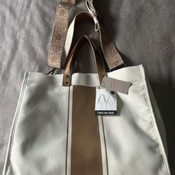 Crown Vintage Canvas Tote Bag (brand new!)
