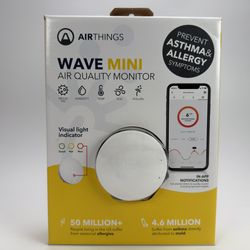 Airthings Wave Mini Smart Indoor Air Quality Monitor Model 2920 Brand New