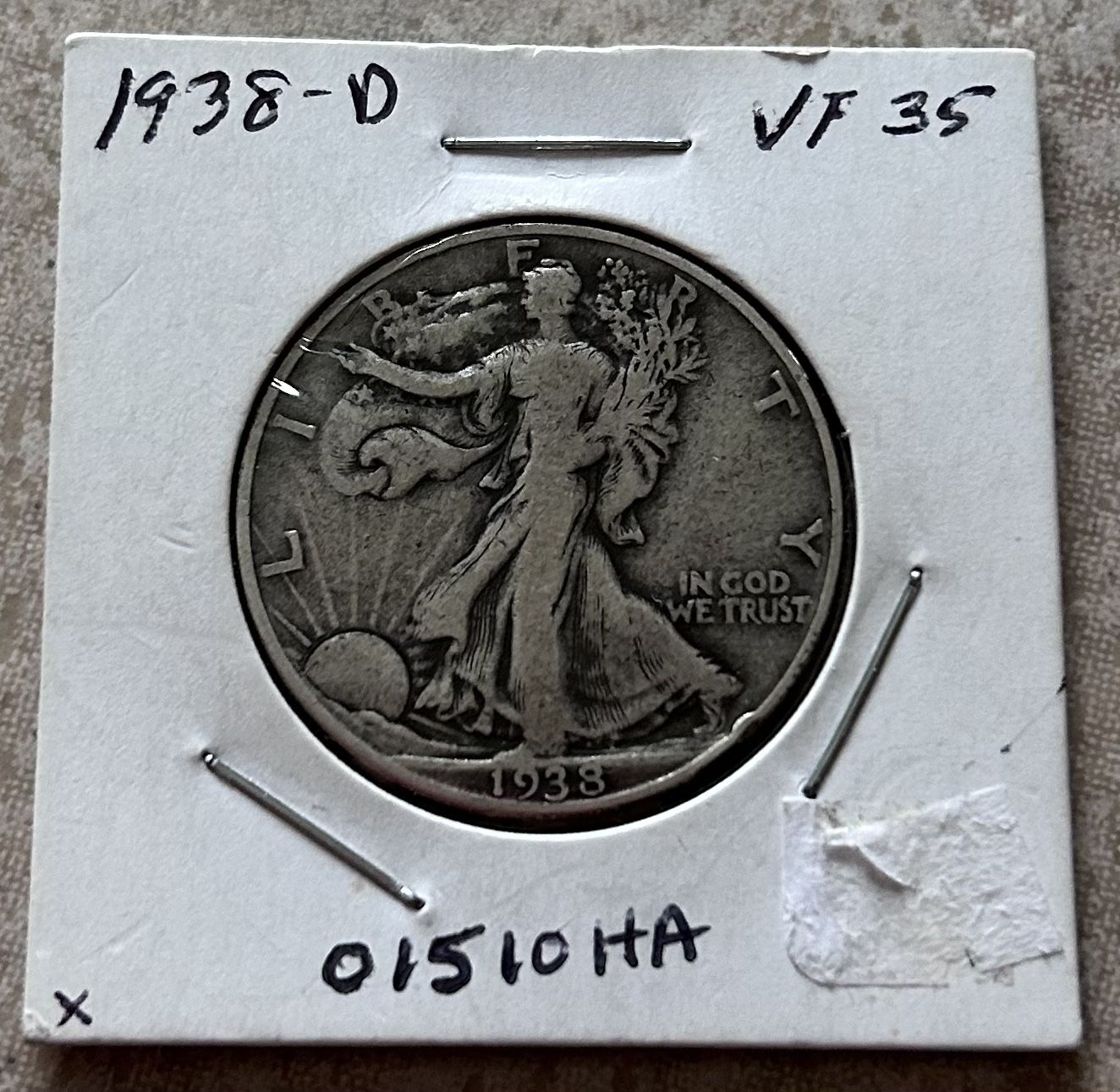 1938-D Walking Liberty Half Dollar