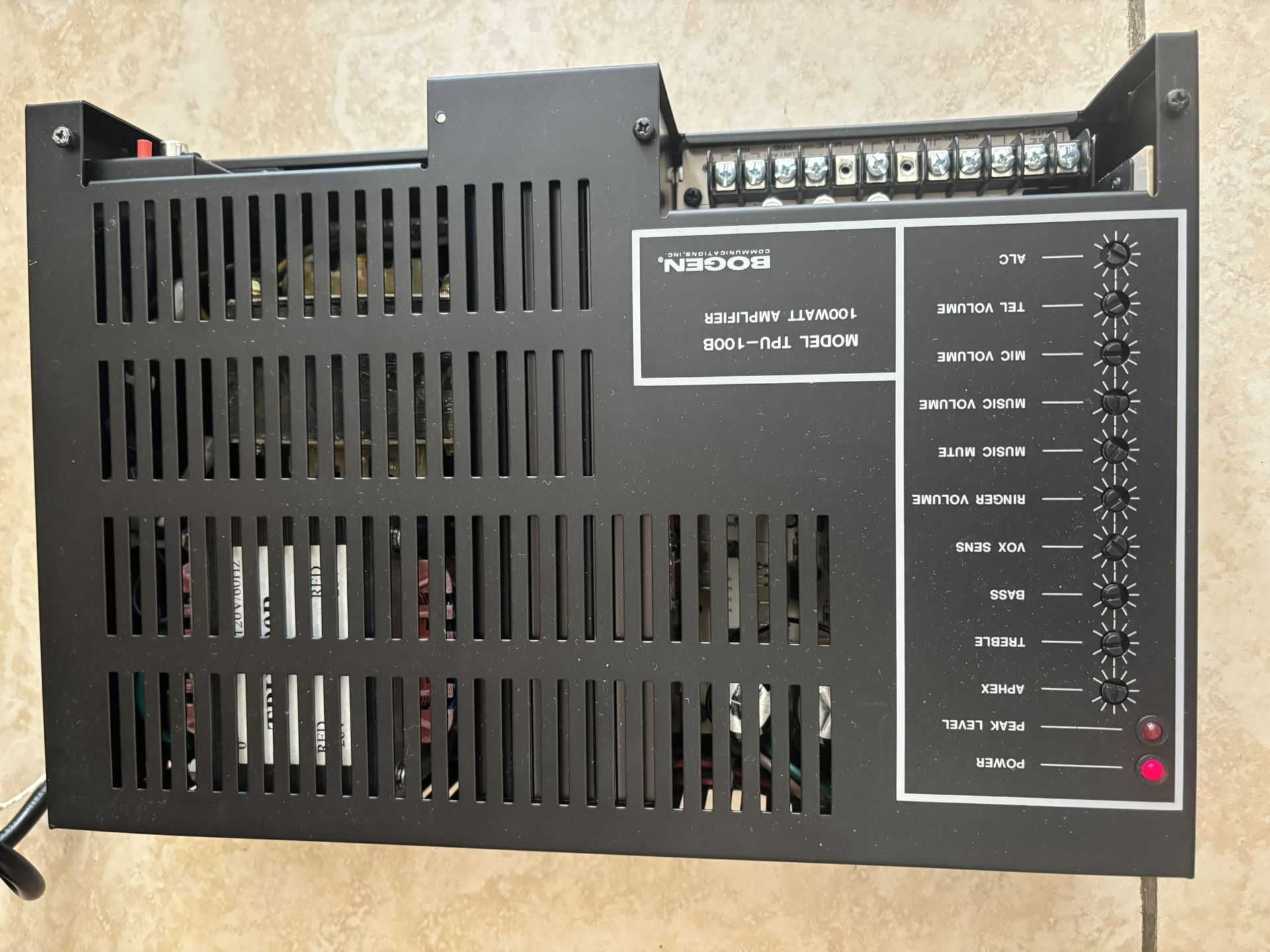 Bogen 100-Watt Telephone Paging Amplifier