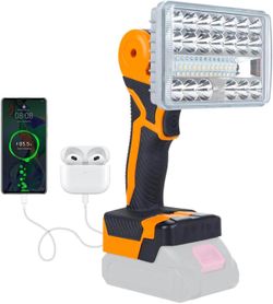 Cordless LED Work Light Compatible with Makita 18V Battery