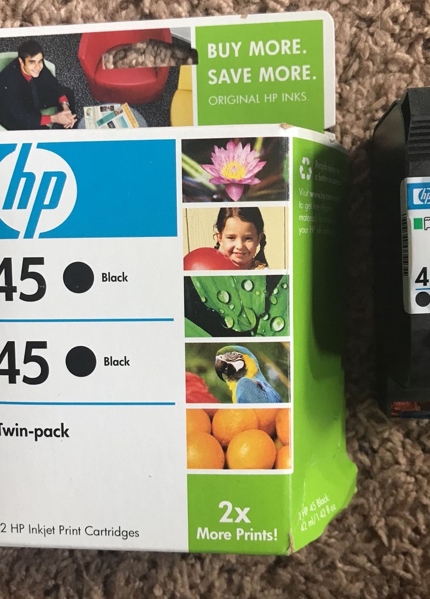 HP 45 Black Ink Cartridges