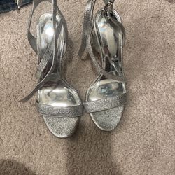Silver Gianni Bini Heels 