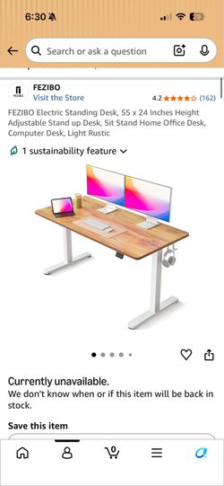 55x24 standing desk