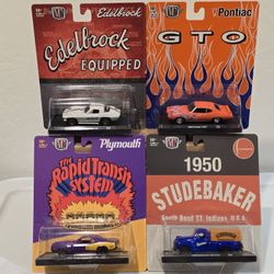 M2 Machines 1/64 Lot Of 4 Diecast 
