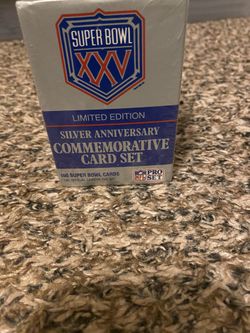 Sealed Super Bowl XXV Card Set 