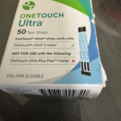 One Touch Ultra 50 Count Expires 2026/08
