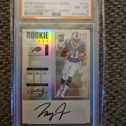 2017 Panini Contenders Optic Zay Jones RC Autograph Rookie Ticket No.133 Bills
