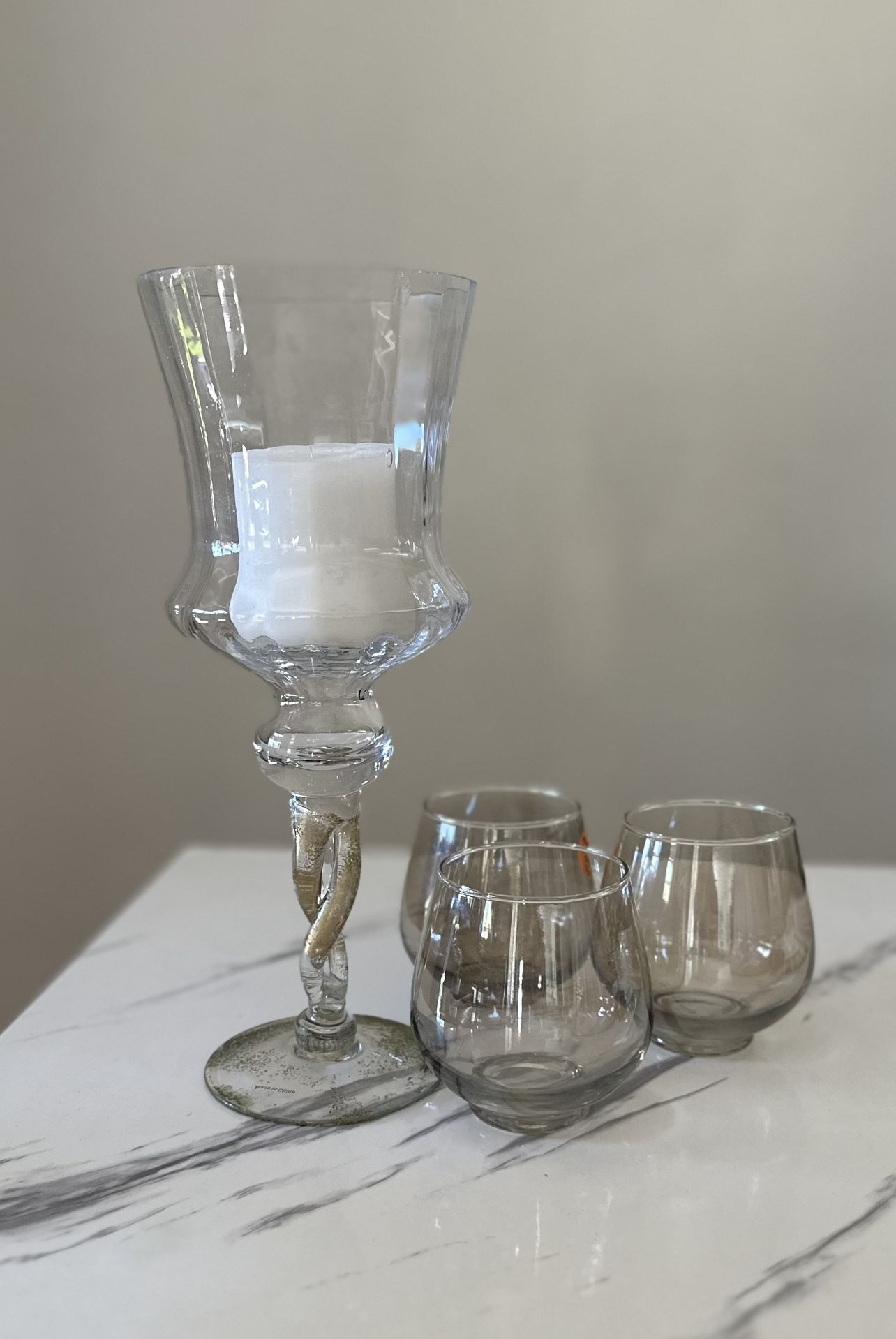 Glass Candle Holders