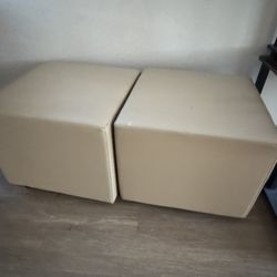 Two Ottomans Priced To Sell