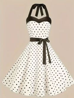 Medium polka dot dress