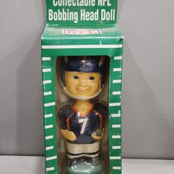 Vintage Denver Broncos John Elway NFL Bobble Head Doll