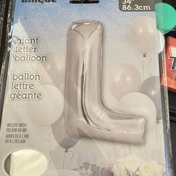 34 In Letter L Ballon 