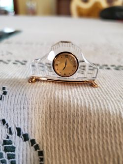 Swarvoski Crystal Miniature Clock