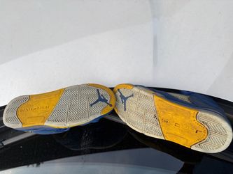 Air Jordan Sneakers Blue and Yellow size 4y