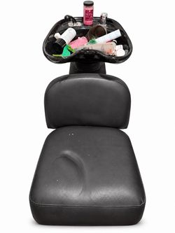 Black Salon Shampoo Basin & Chair Setup