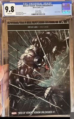 9.8 Graded Web Of Venom: Venom Unleashed #1 Variant Edition - Comic Book