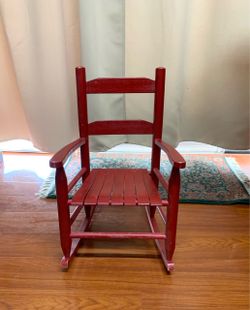 Kids ladder back rocking chair