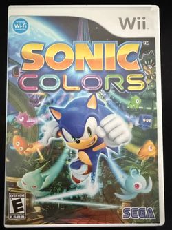 Sonic Colors (Nintendo Wii Game) Great condition with box.