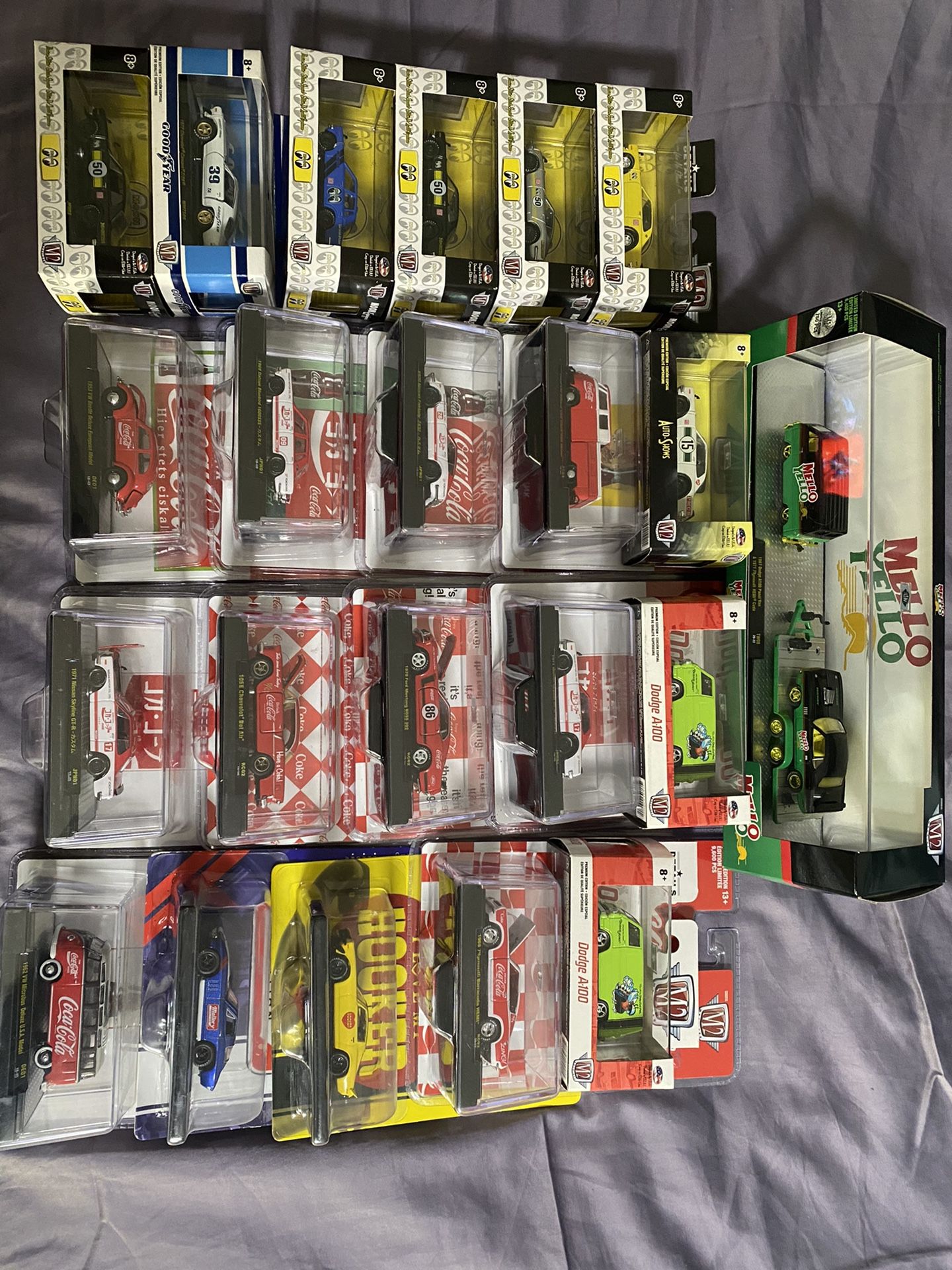 M2 Die cast Cars. Includes Chase.