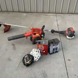 $100 - Husqvarna Weed Eater AND Blower, WORKS!!, plus two gal fuel & line