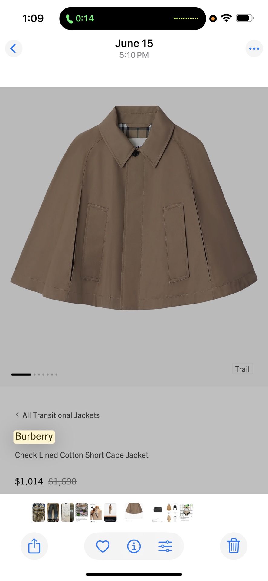 Burberry Cape Jacket