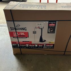 Spalding 54in glass Portable Basketball Hoop