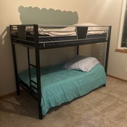 Bunk Bed With Memory Foam Mattress 