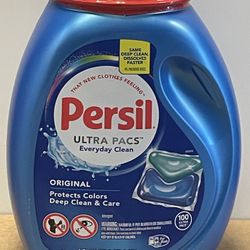 Persil Ultra Pacs Laundry Detergent, Original Scent (100 ct)
