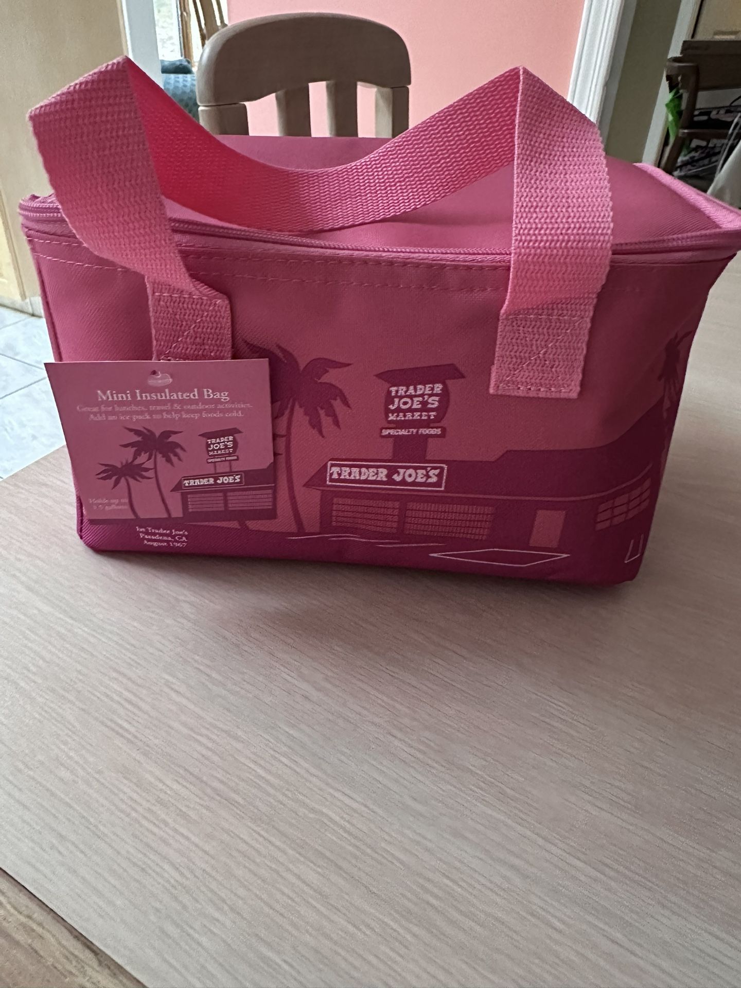 Trader Joe Pink Bag