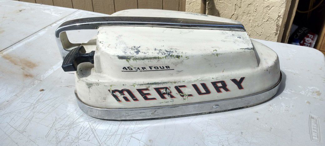 Vintage Outboard Motor Cover Mercury