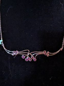 Ruby/Sterling Silver Necklace 