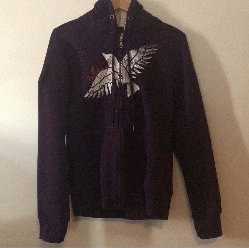 **NWT zip up purple fleece lined hoodie!**