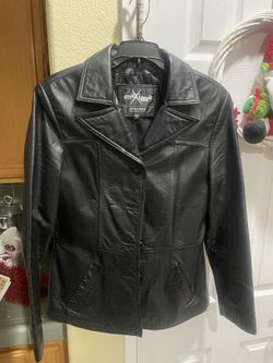 Leather Jacket  Woman’s Jacket Size Ml. Like New 