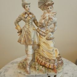 A Rare Antique Porcelain Dresden Style 