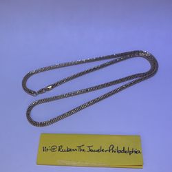 10K Yellow Gold Iced Chain