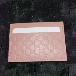New GUCCI pink leather card holder -Spring Sale!!!