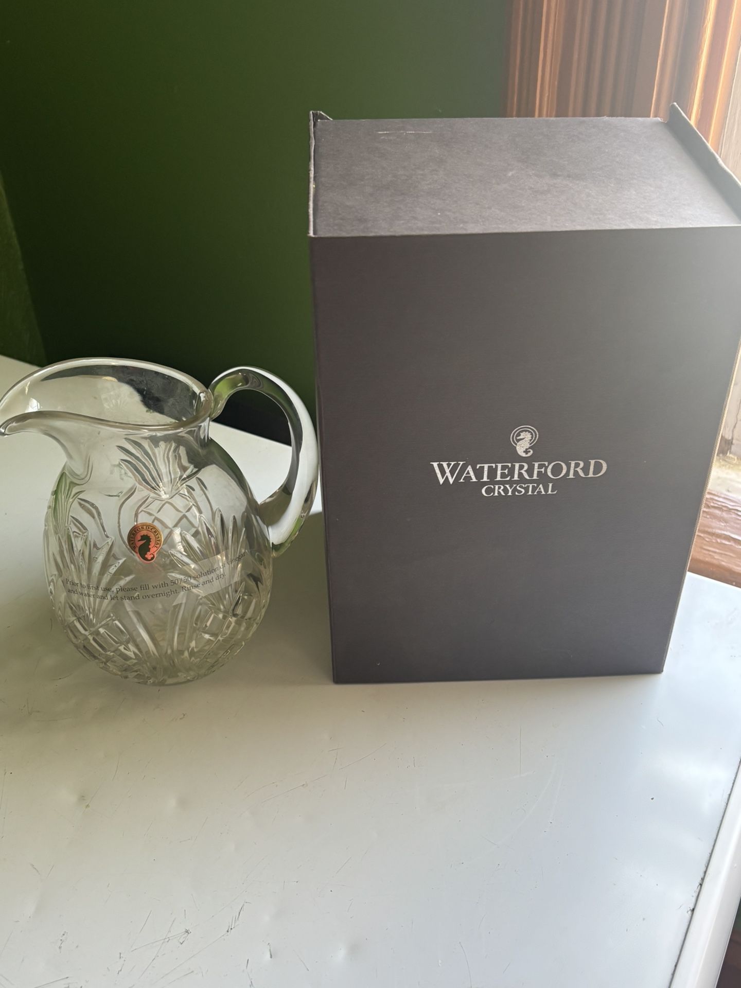 Waterford Pineapple Hospitality Pitcher Crystal Jug Discontinued In 2006