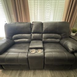 Faux Leather Couches