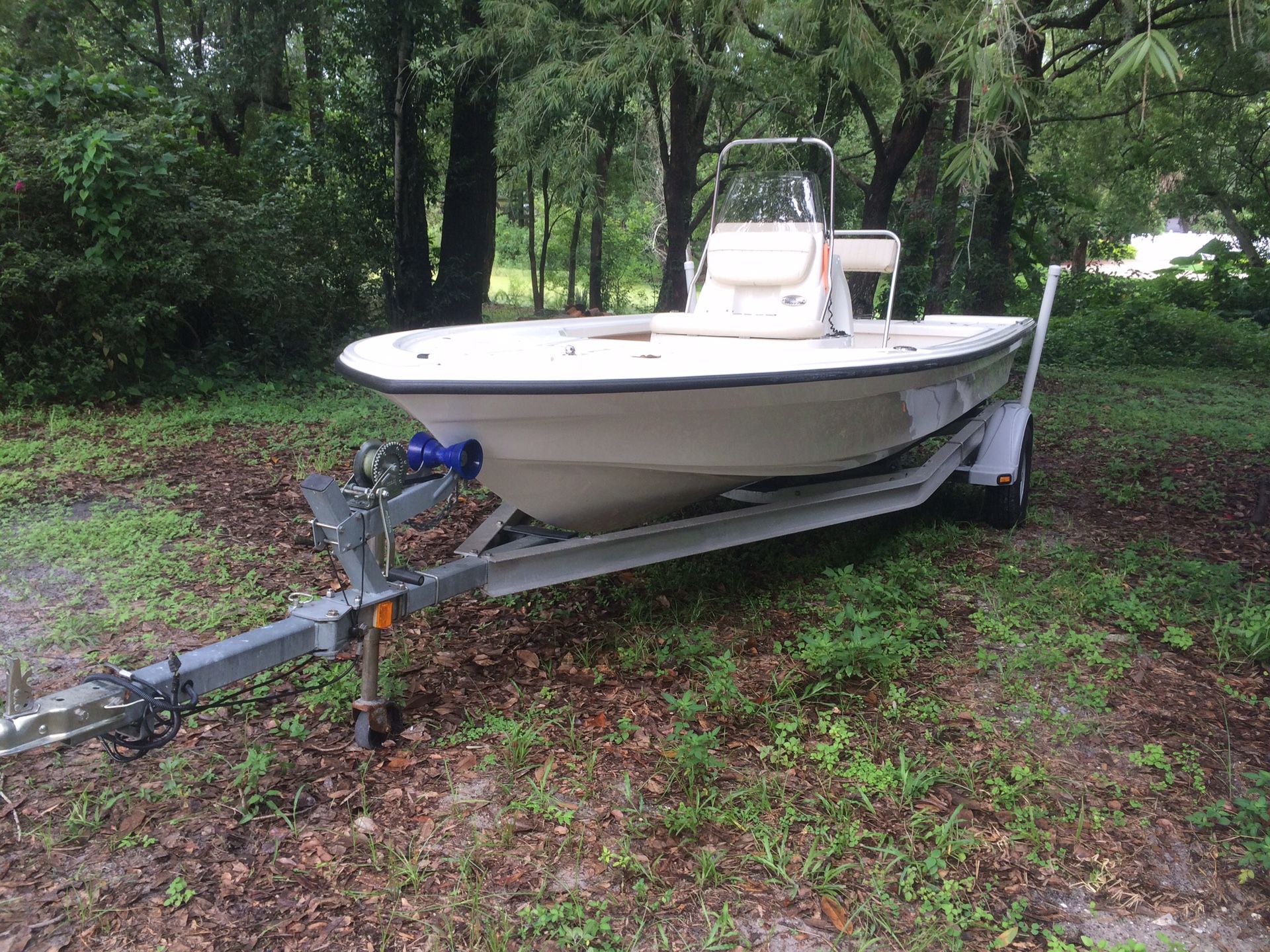 Mako 18 foot center console boat with trailer